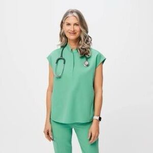 Figs Rafaela Oversized Scrub Top - Surgical Green XL
